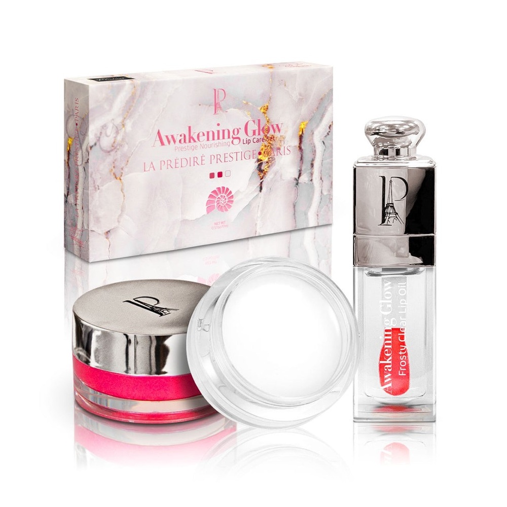 La Predire - Awakening Glow Frosted Lip Oil & Nourishing Lip Care Set